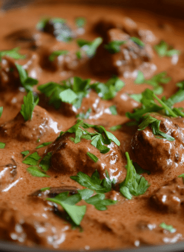 Beef Stroganoff Meatballs