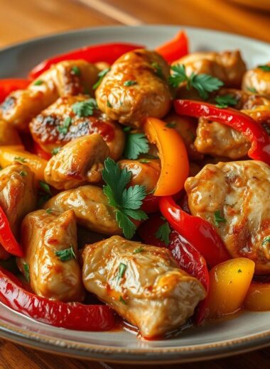 chicken and peppers recipe